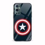 Captain America Printed Glass Back Phone Case