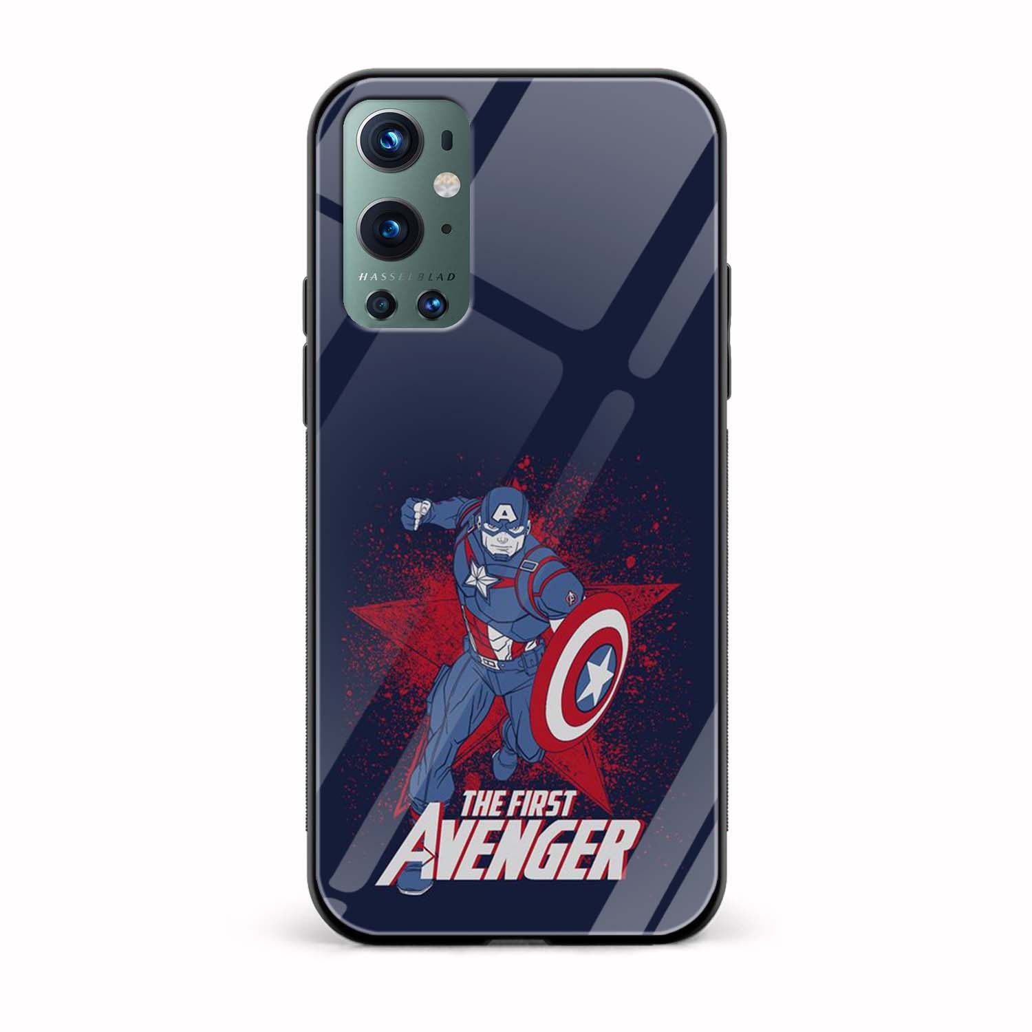 Captain America - First Avenger Printed Glass Back Phone Case Captain America - First Avenger Printed Glass Back Phone Case - Image 1