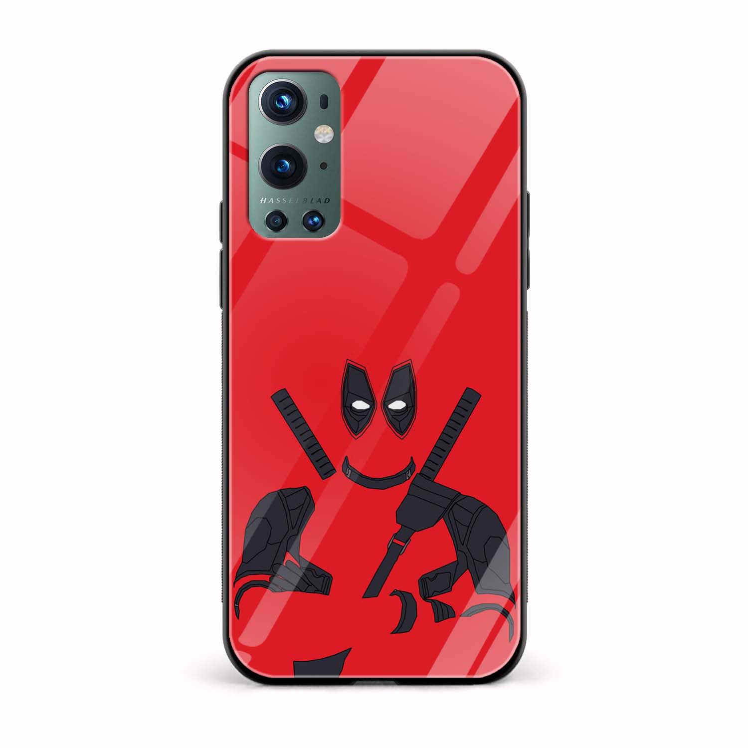 Deadpool Printed Glass Back Phone Case Deadpool Printed Glass Back Phone Case - Image 1