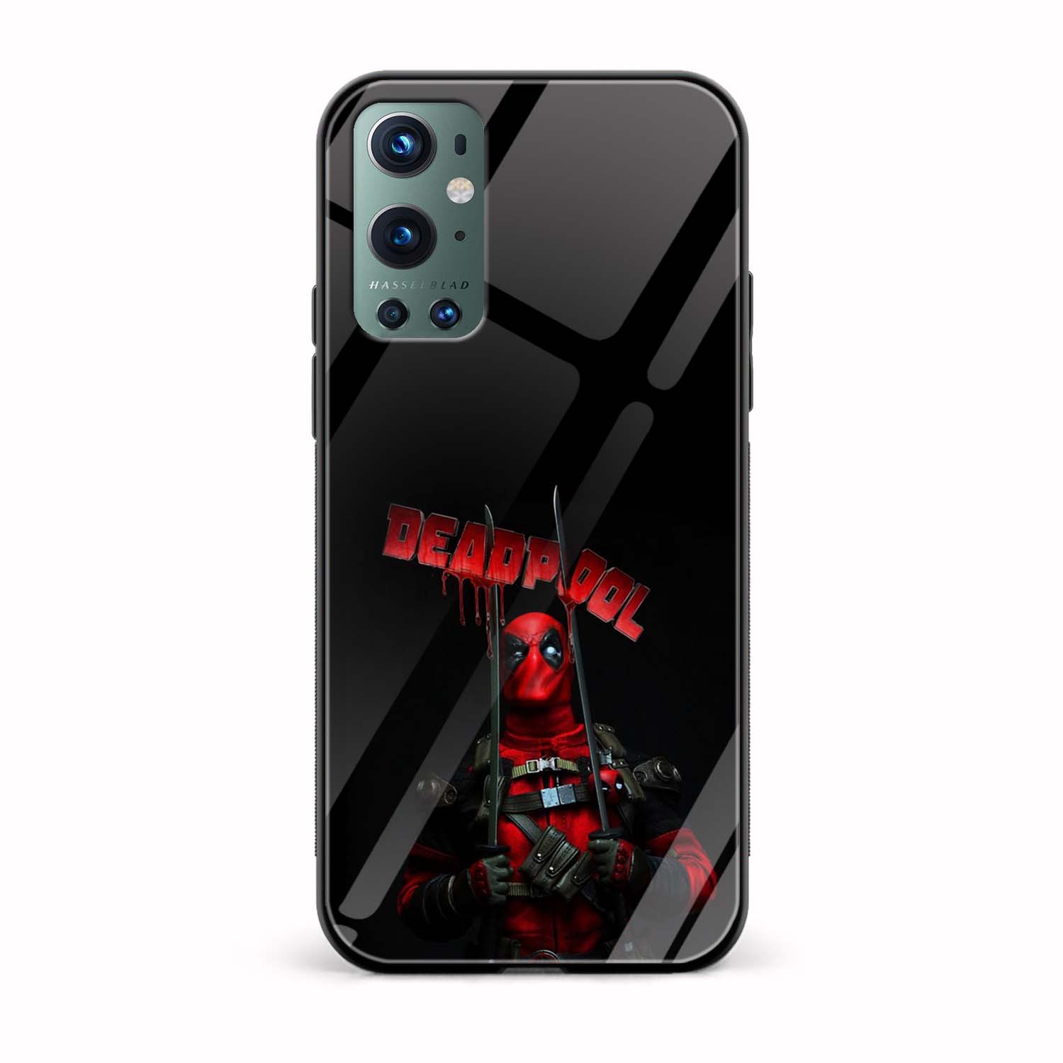 Deadpool Printed Glass Back Phone Case Deadpool Printed Glass Back Phone Case - Image 1