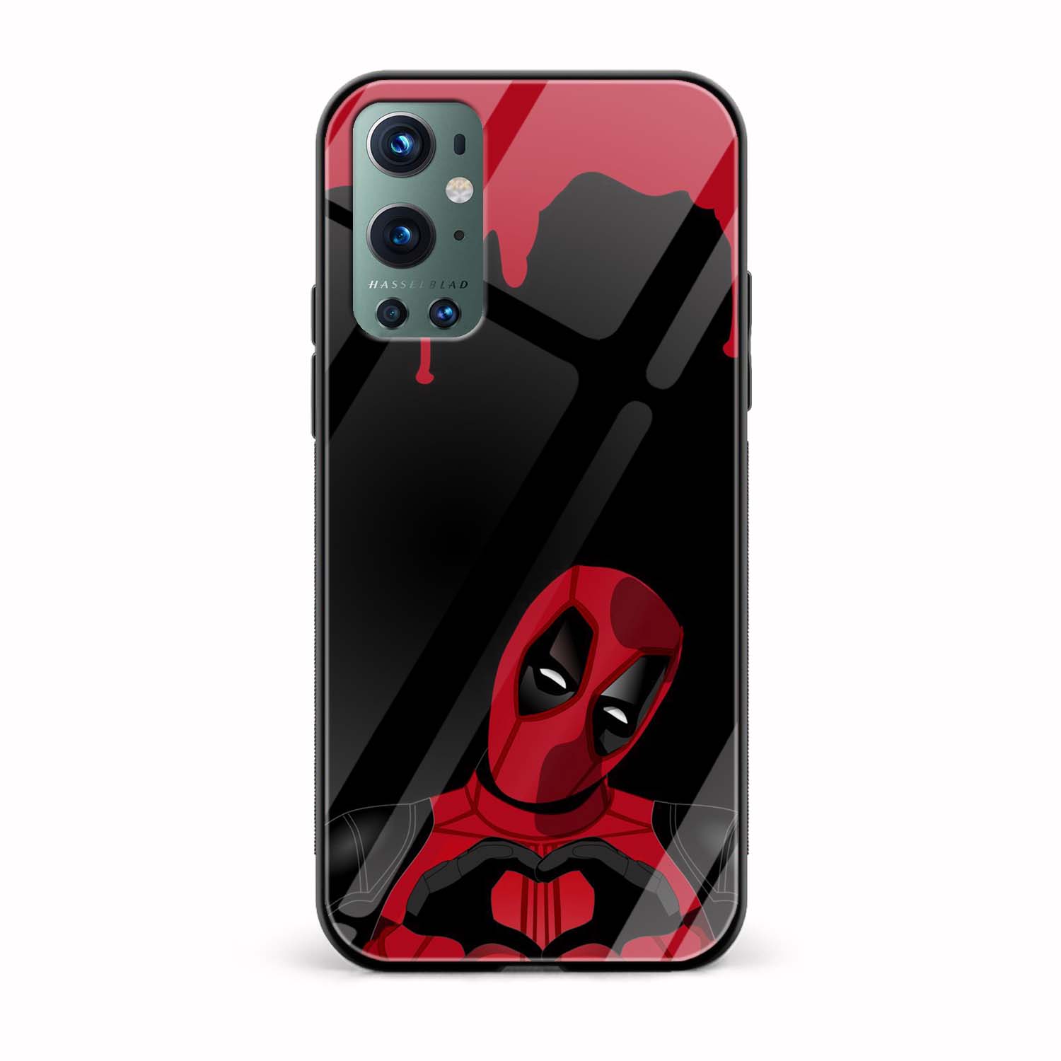 Deadpool Printed Glass Back Phone Case Deadpool Printed Glass Back Phone Case - Image 1