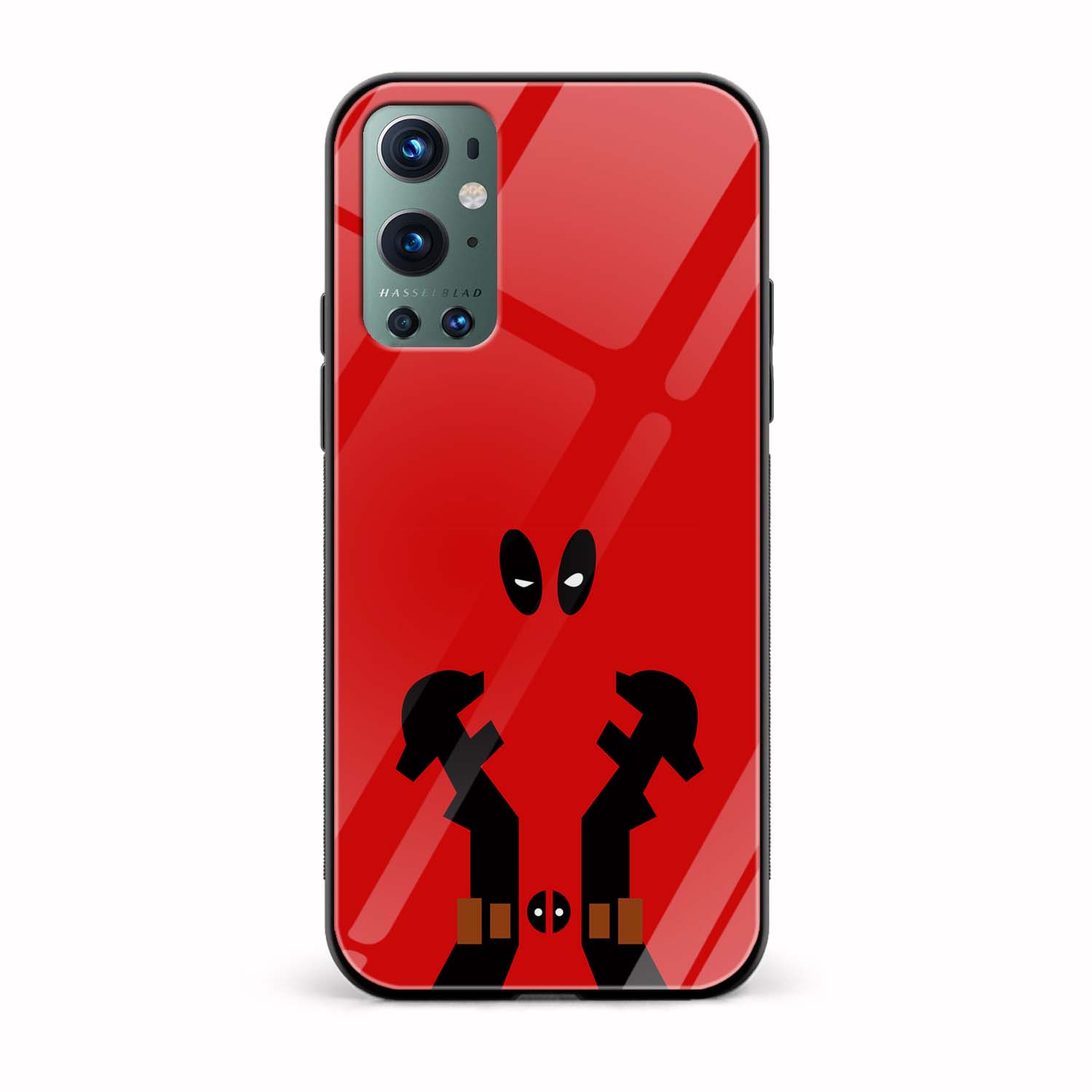 Deadpool Printed Glass Back Phone Case Deadpool Printed Glass Back Phone Case - Image 1