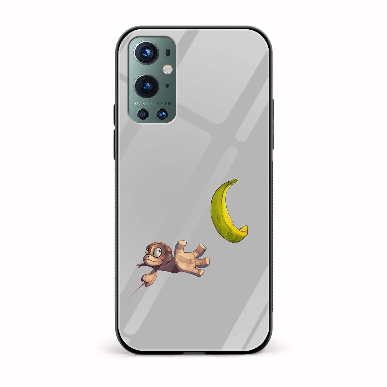 Minimal - Monkey Printed Glass Back Phone Case Minimal - Monkey Printed Glass Back Phone Case - Image 1