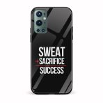 Sweat Plus Sacrifice Printed Glass Back Phone Case