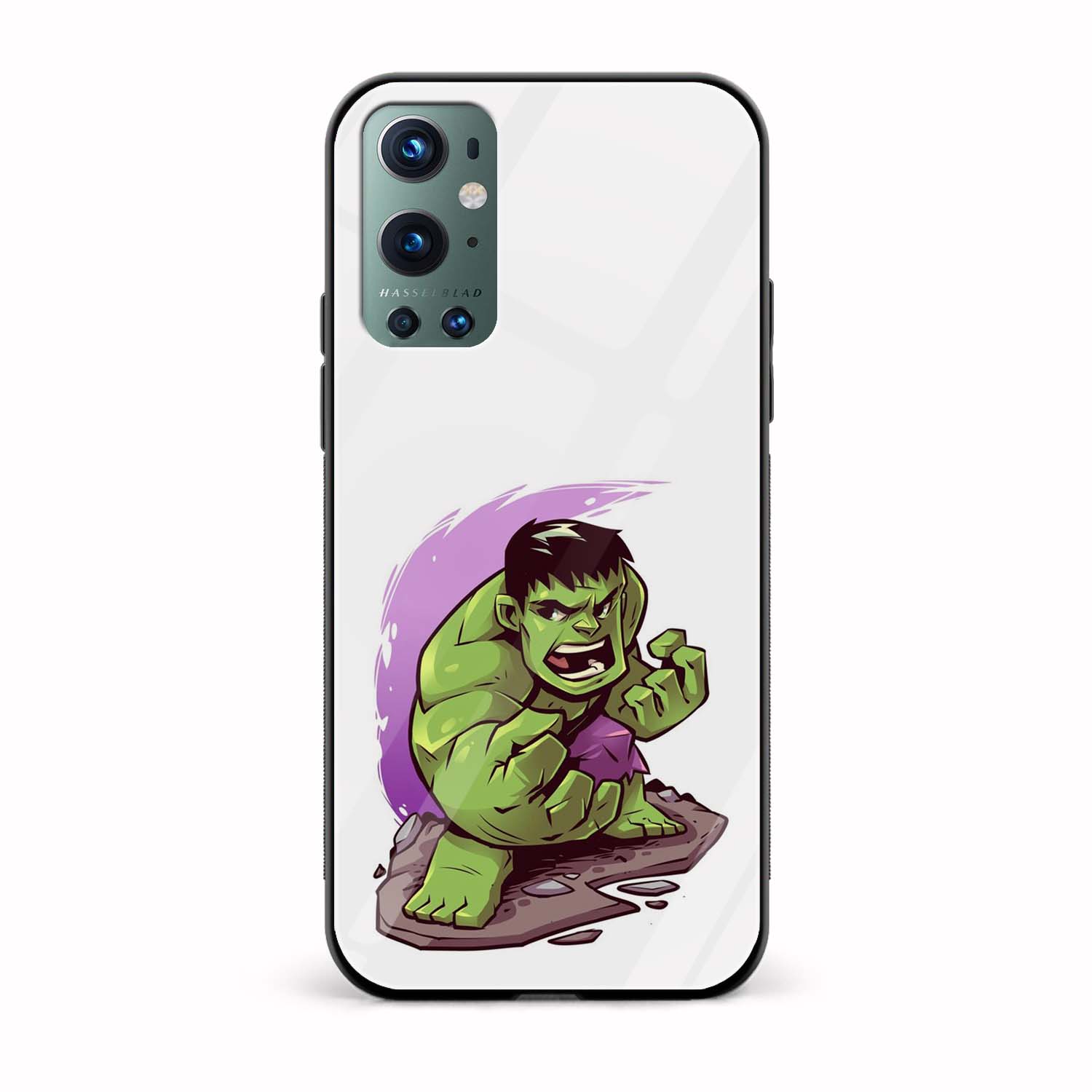Hulk - Animated Print Glass Back Phone Case Hulk - Animated Print Glass Back Phone Case - Image 1