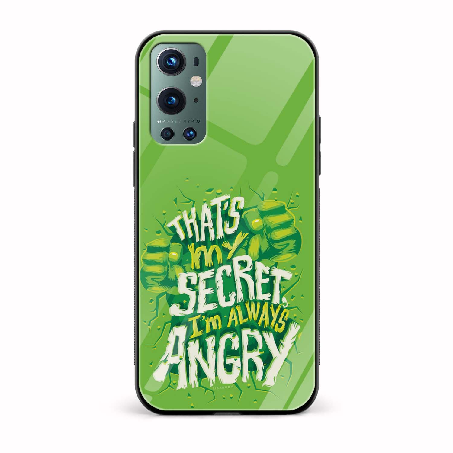 Hulk Printed Glass Back Phone Case Hulk Printed Glass Back Phone Case - Image 1