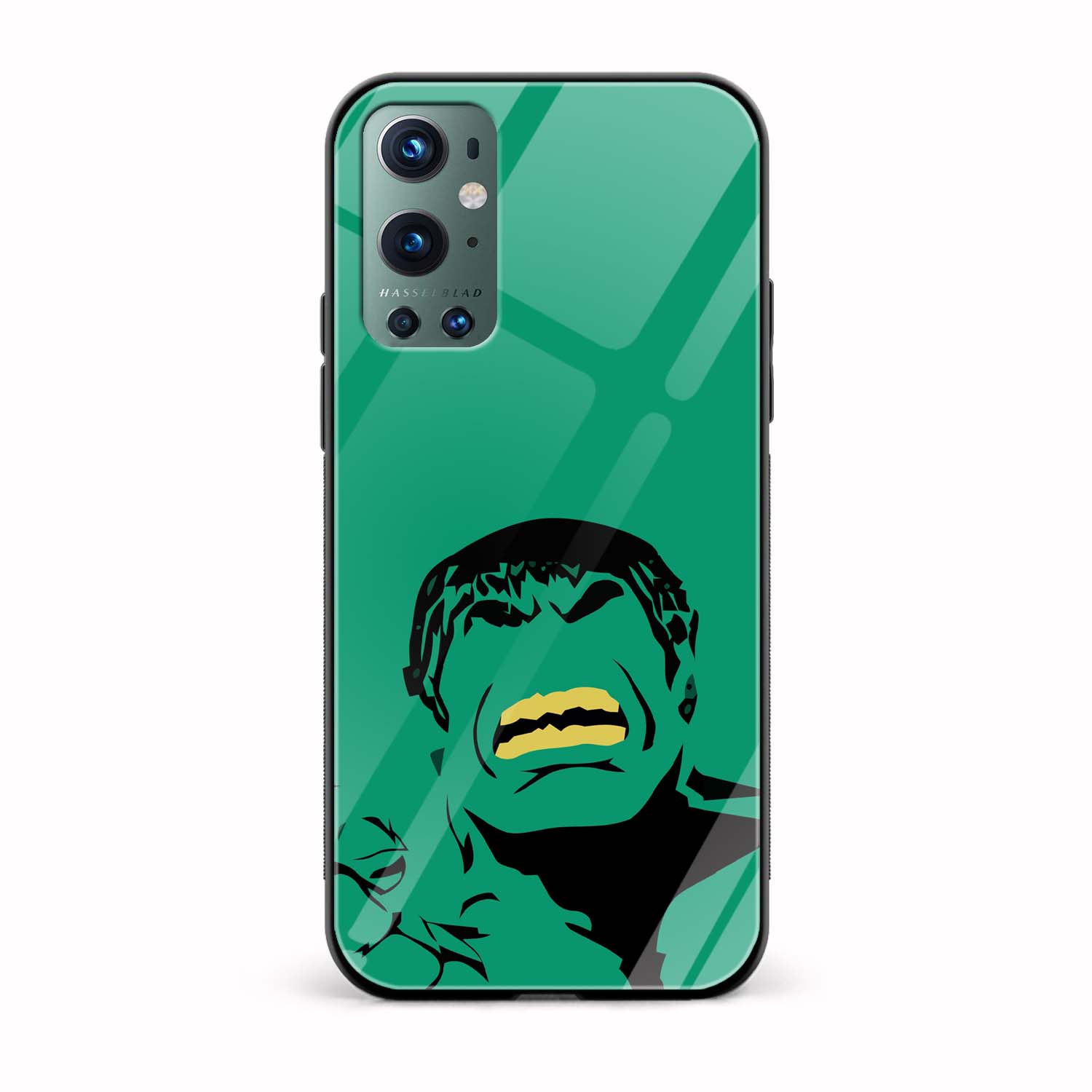 Hulk Printed Glass Back Phone Case Hulk Printed Glass Back Phone Case - Image 1