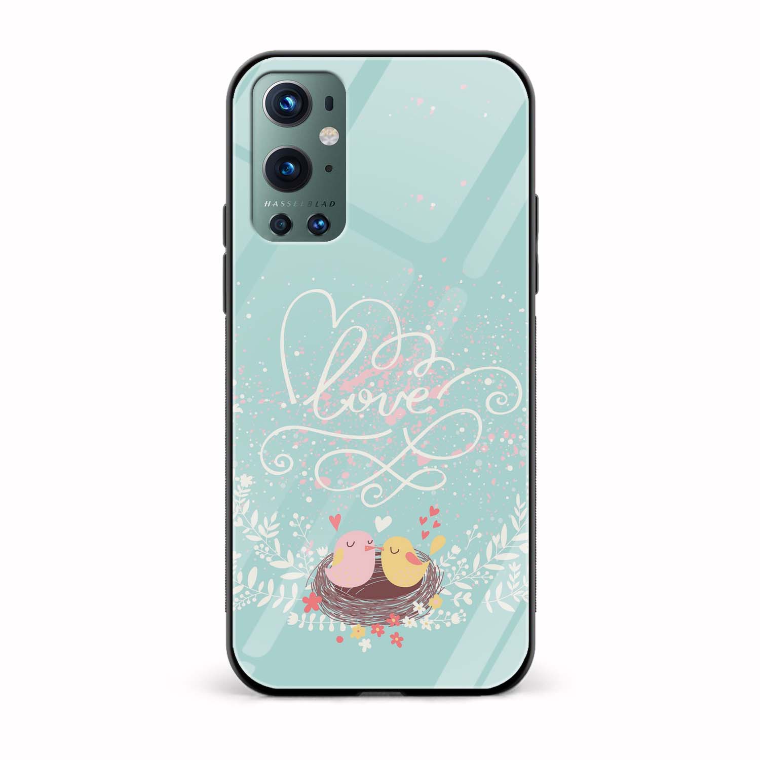 Love Printed Glass Back Phone Case Love Printed Glass Back Phone Case - Image 1