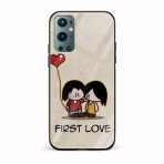 Love Printed Glass Back Phone Case