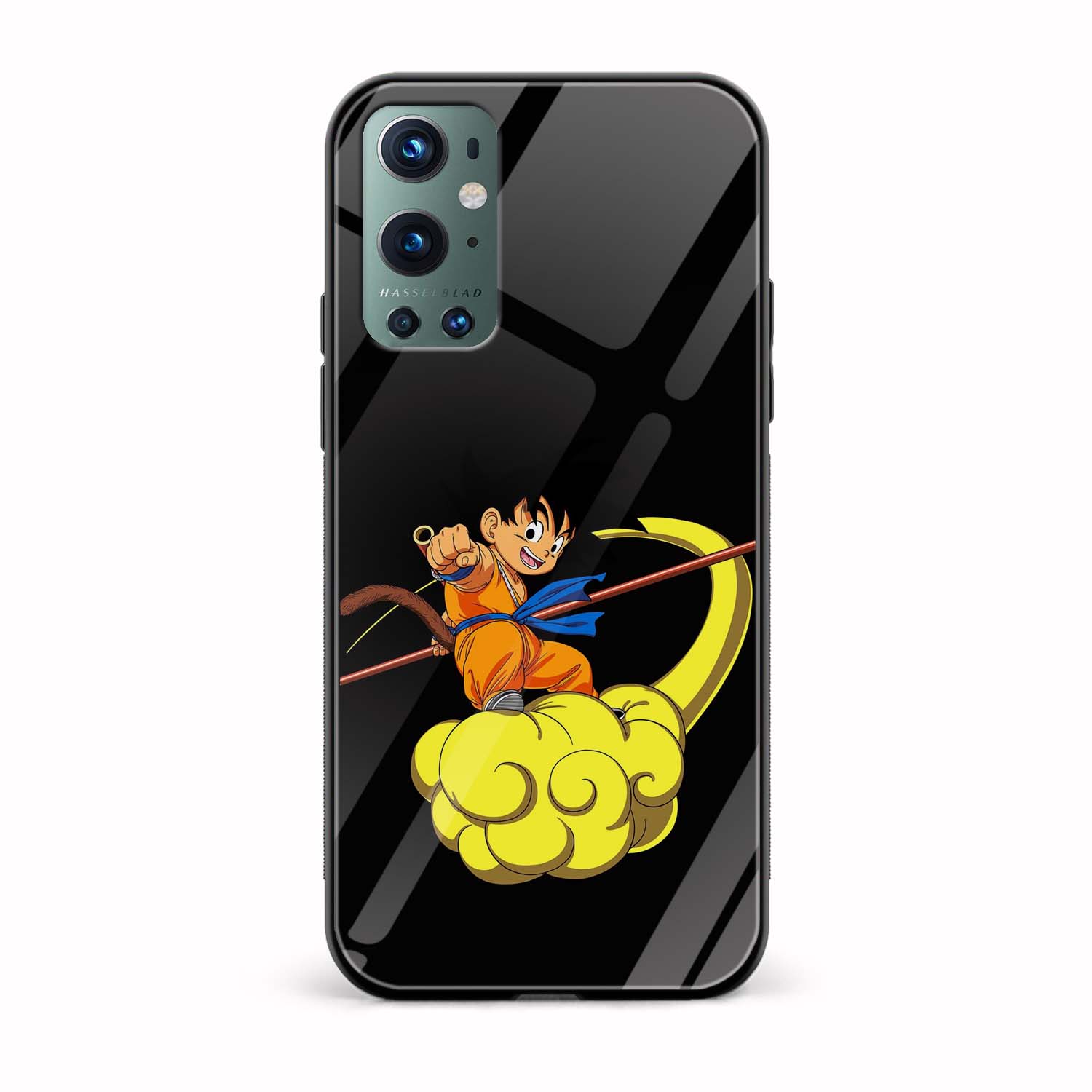 Goku Printed Glass Back Phone Case Goku Printed Glass Back Phone Case - Image 1