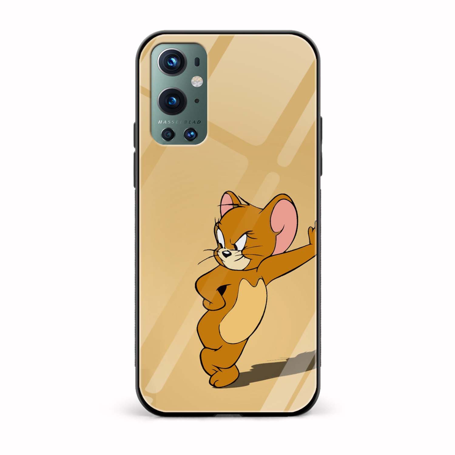 Jerry Cartoon Printed Glass Back Phone Case Jerry Cartoon Printed Glass Back Phone Case - Image 1