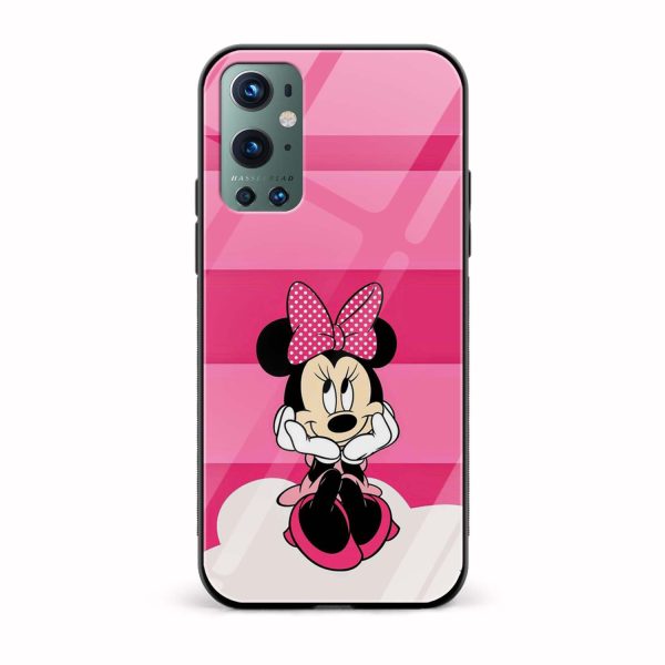 Minnie Mouse Printed Glass Back Phone Case