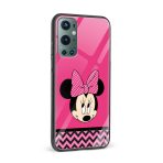 Minnie Mouse Printed Glass Back Phone Case - Image 2