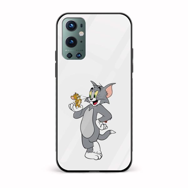 Tom and Jerry Printed Glass Back Phone Case