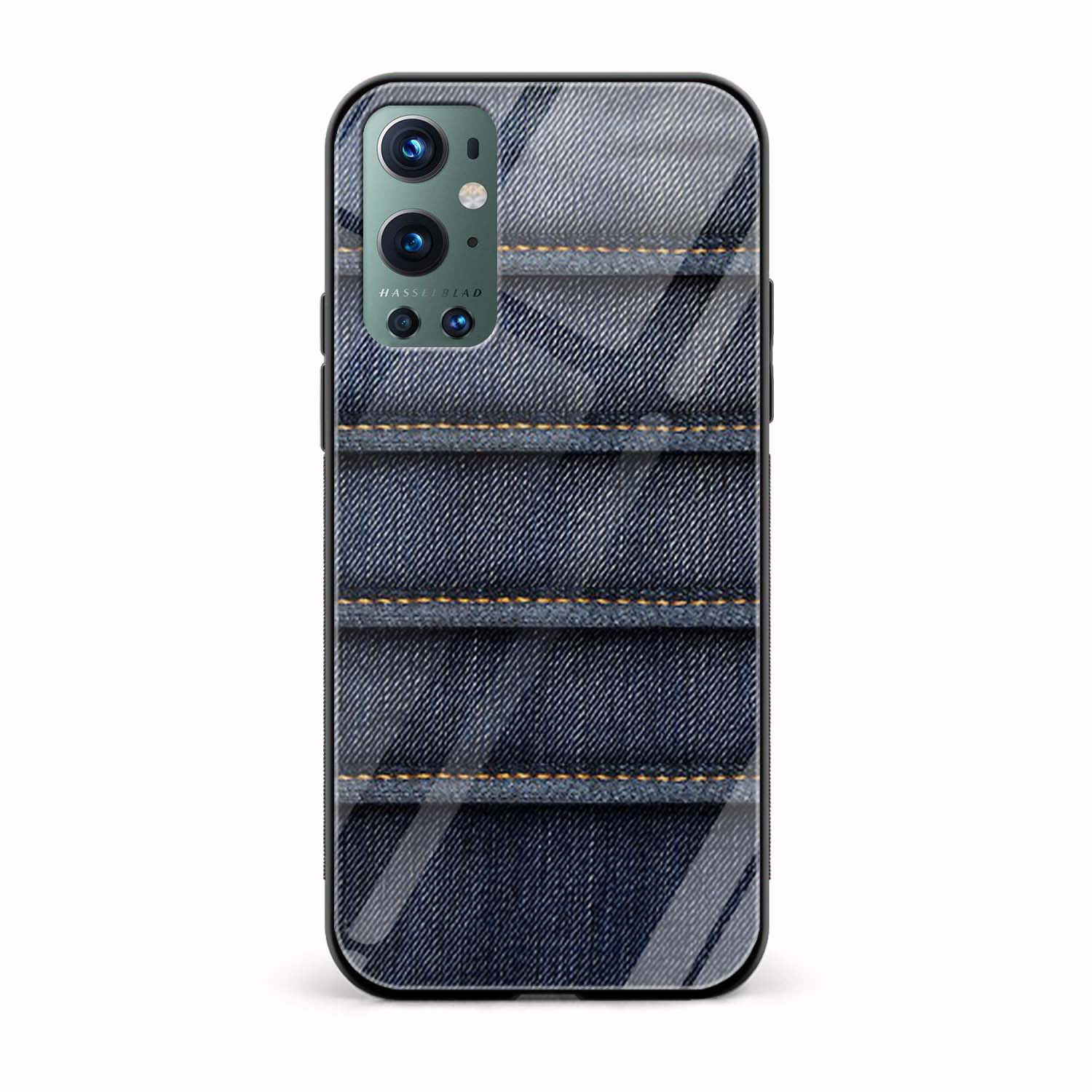 Denim Printed Glass Back Phone Case Denim Printed Glass Back Phone Case - Image 1