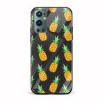 Feminine - Pineapple Printed Glass Back Phone Case
