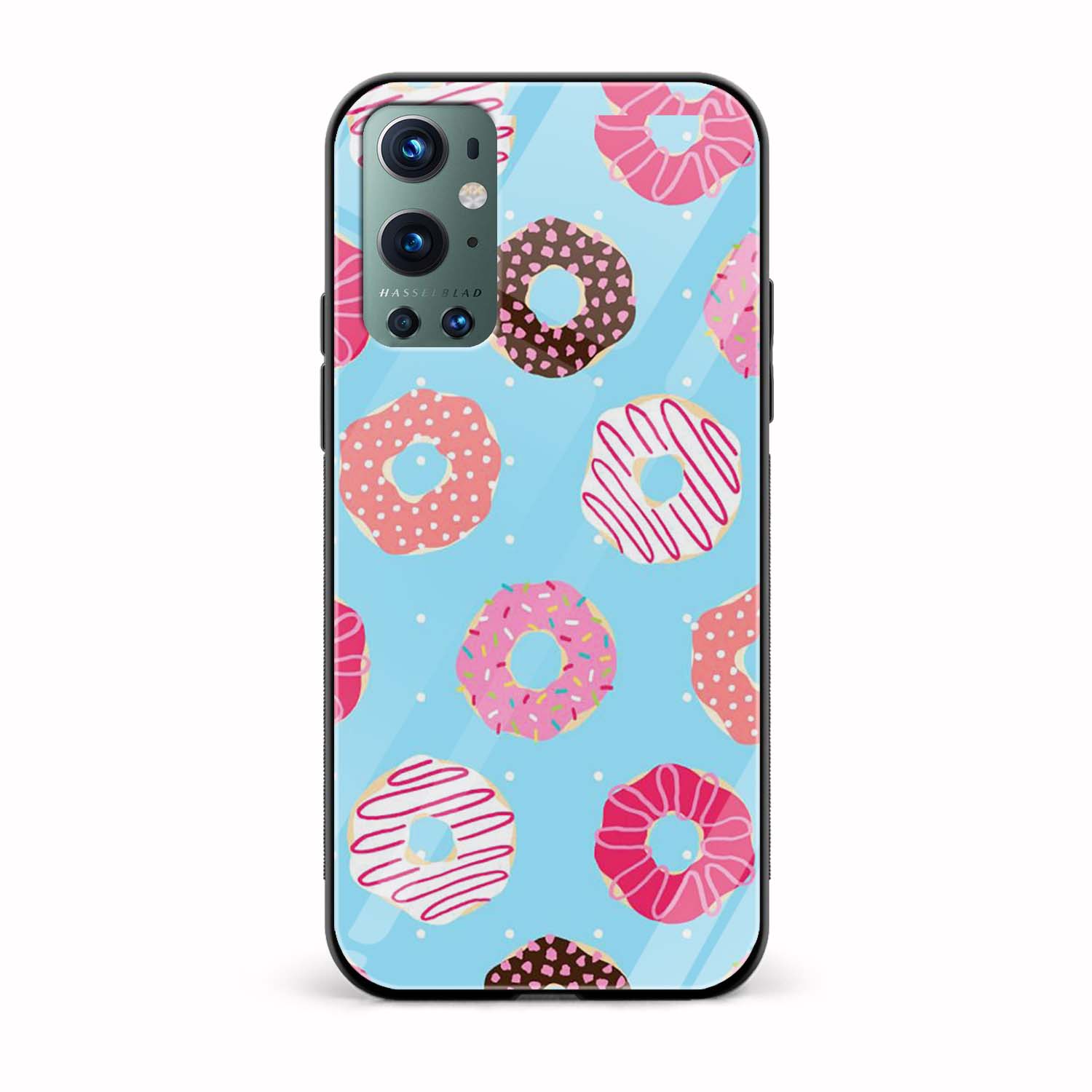 Feminine - Donut Printed Glass Back Phone Case Feminine - Donut Printed Glass Back Phone Case - Image 1