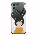 Feminine Printed Glass Back Phone Case