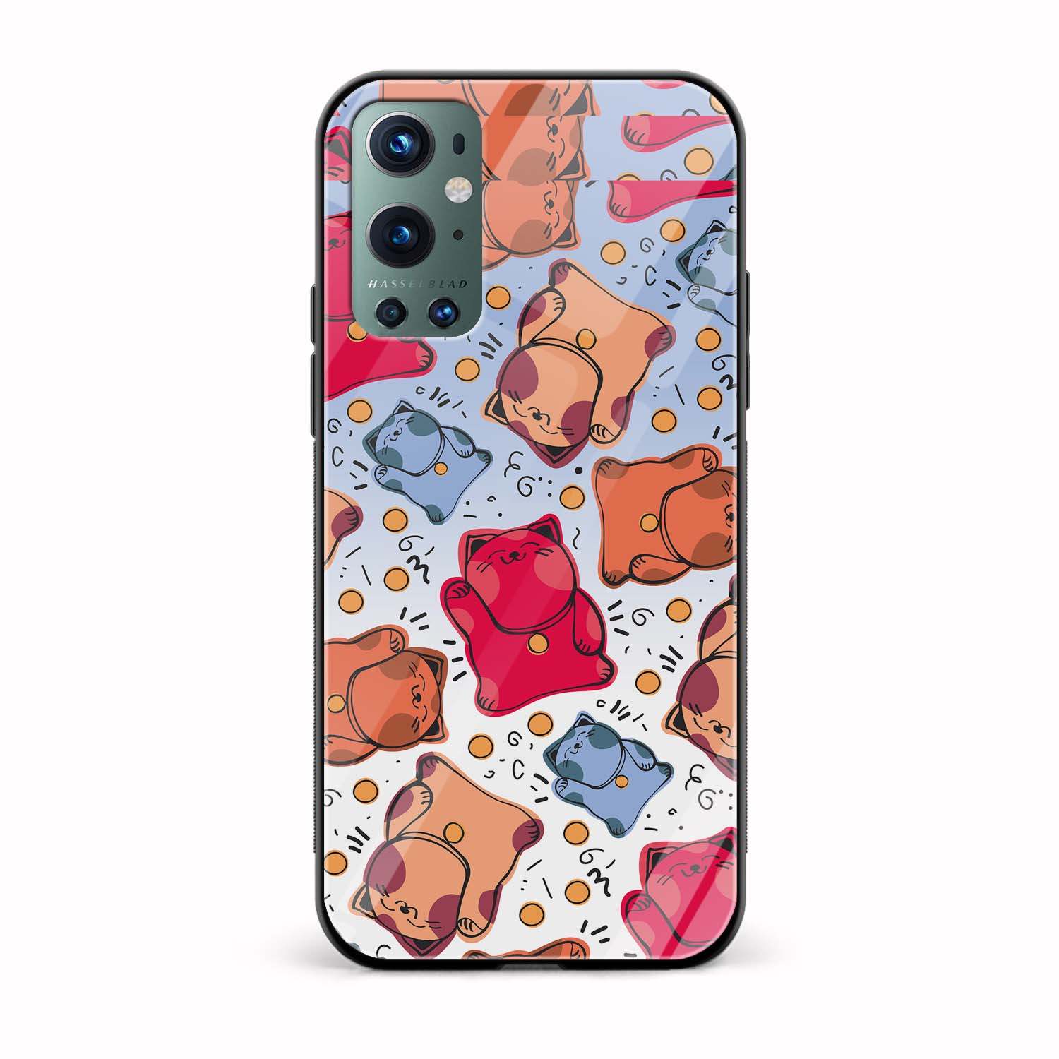 Feminine - Cat Printed Glass Back Phone Case Feminine - Cat Printed Glass Back Phone Case - Image 1