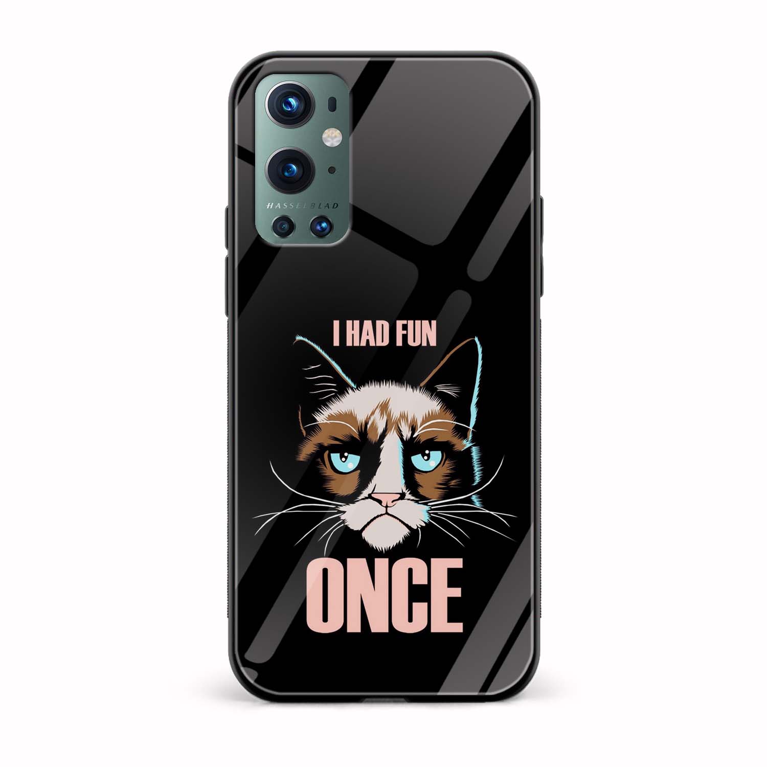 Sarcasm Printed Glass Back Phone Case Sarcasm Printed Glass Back Phone Case - Image 1