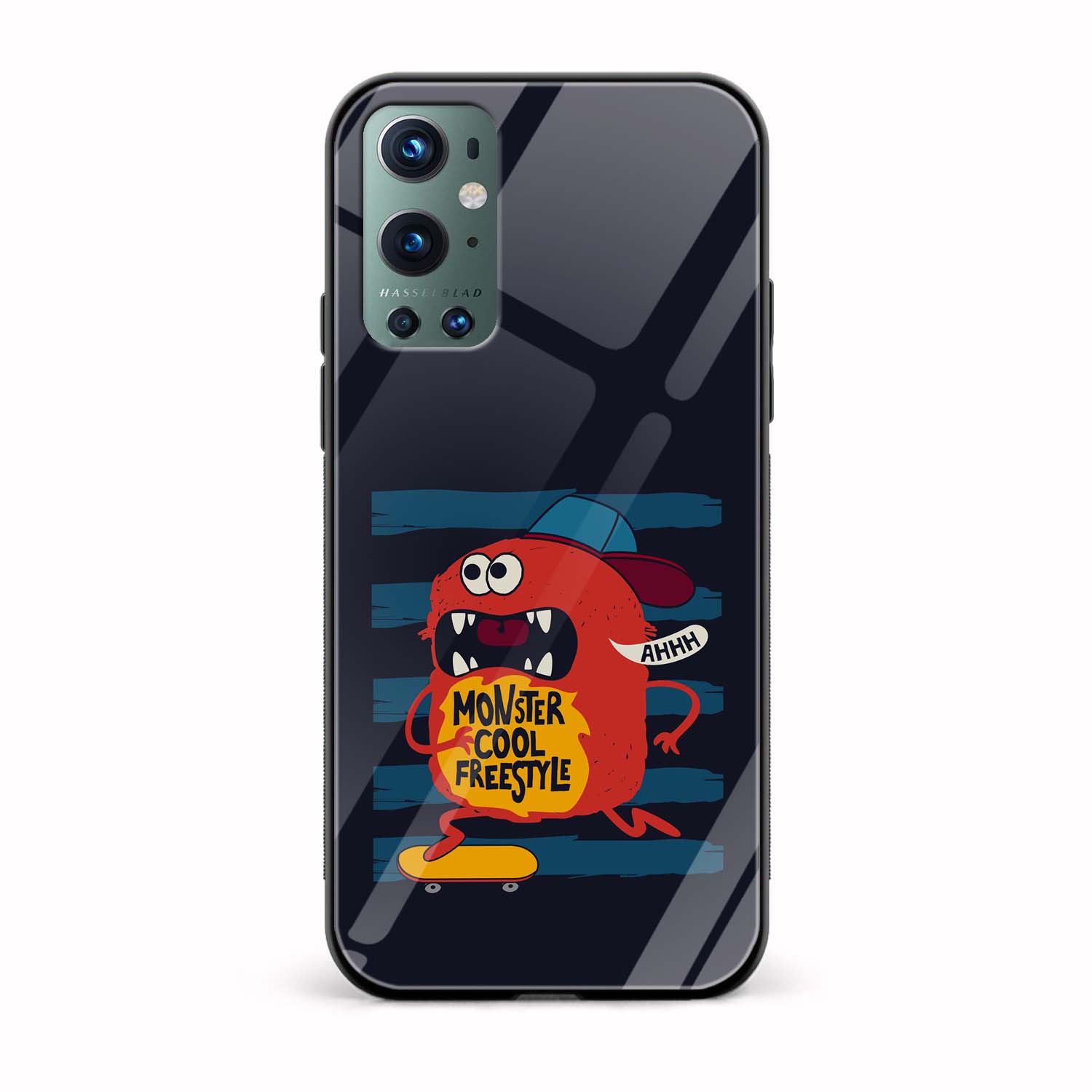 Typography Printed Glass Back Phone Case Typography Printed Glass Back Phone Case - Image 1