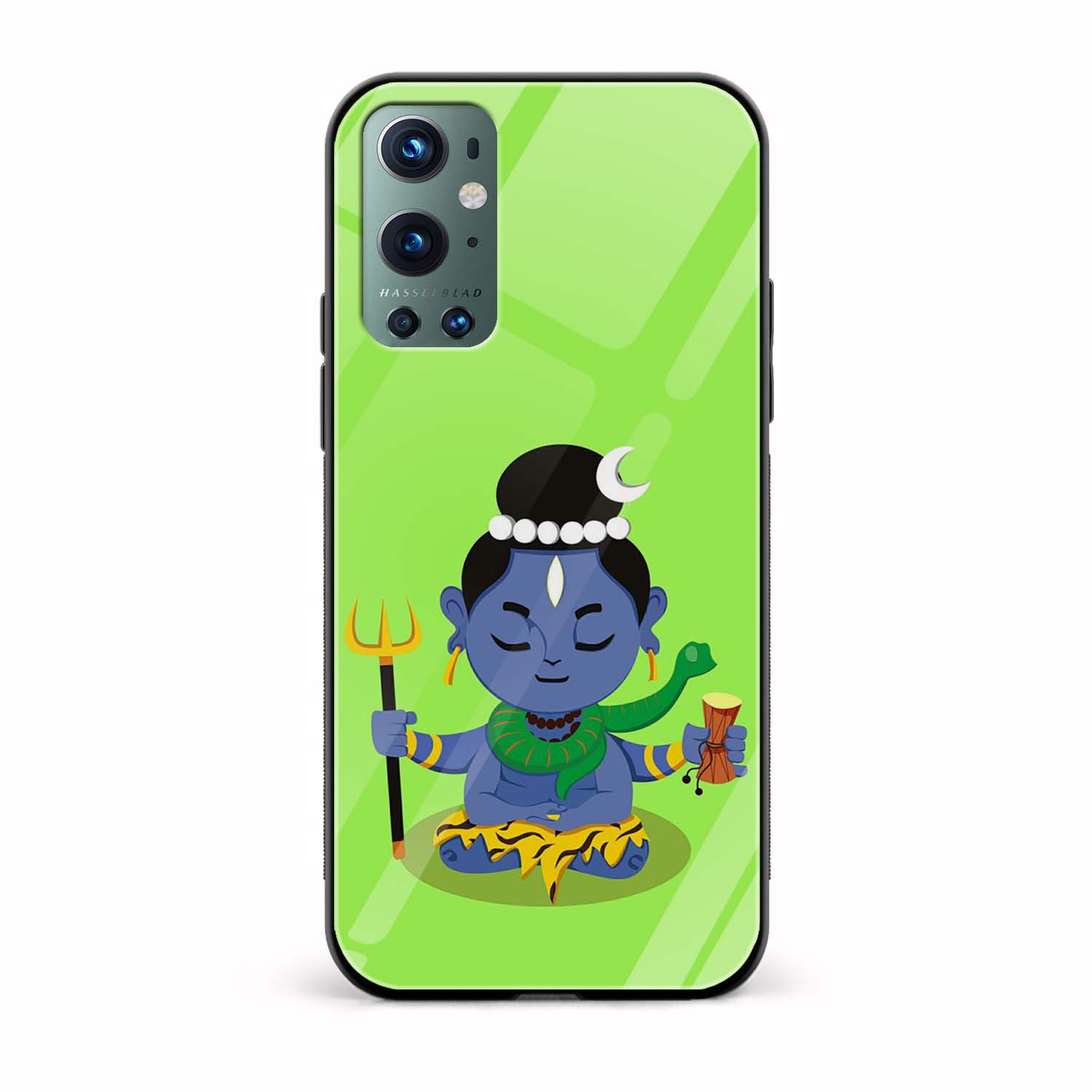 Lord Shiva Printed Glass Back Phone Case Lord Shiva Printed Glass Back Phone Case - Image 1