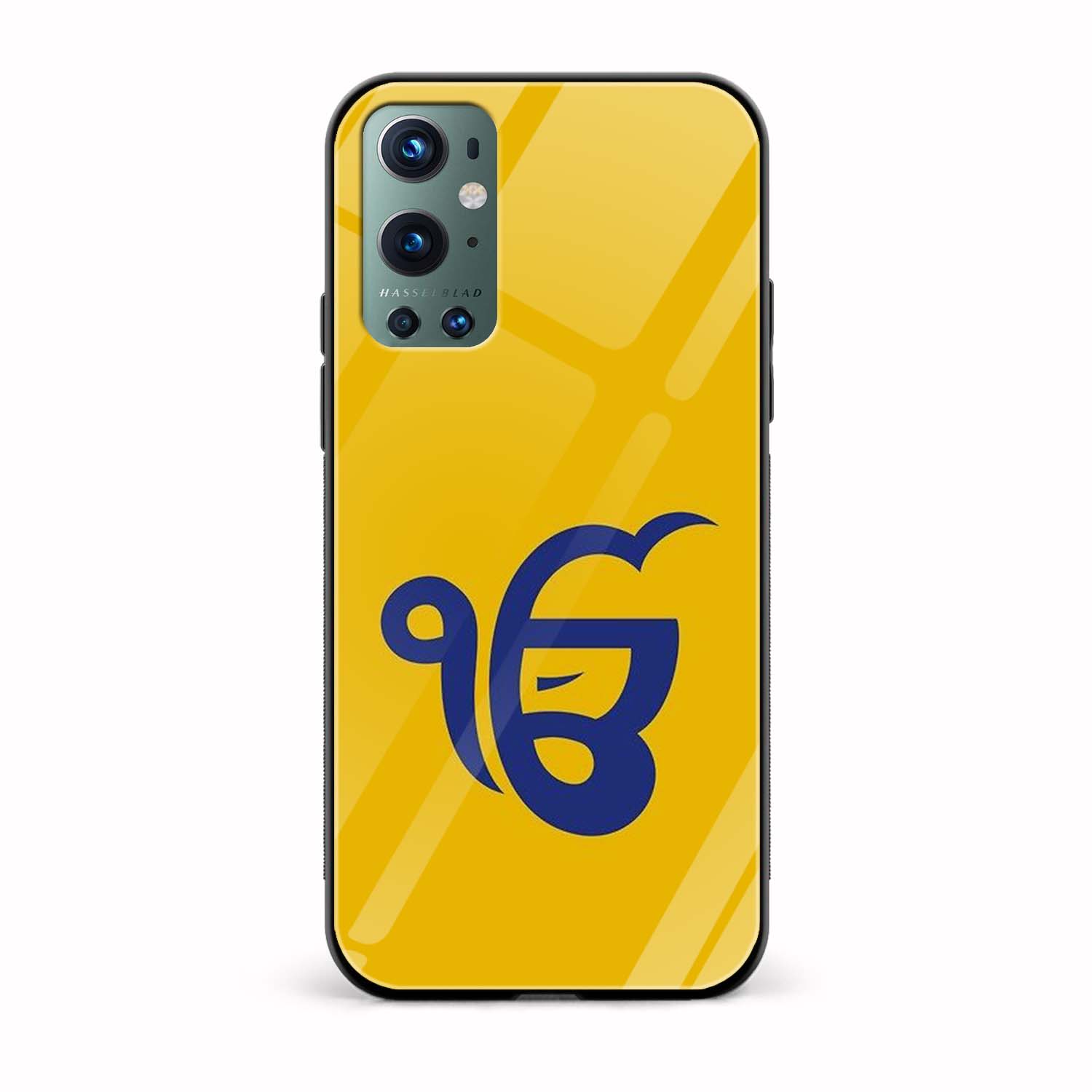 Satnam Waheguru Printed Glass Back Phone Case Satnam Waheguru Printed Glass Back Phone Case - Image 1