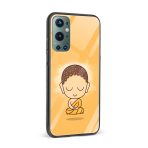 Gautam Buddha Printed Glass Back Phone Case - Image 2
