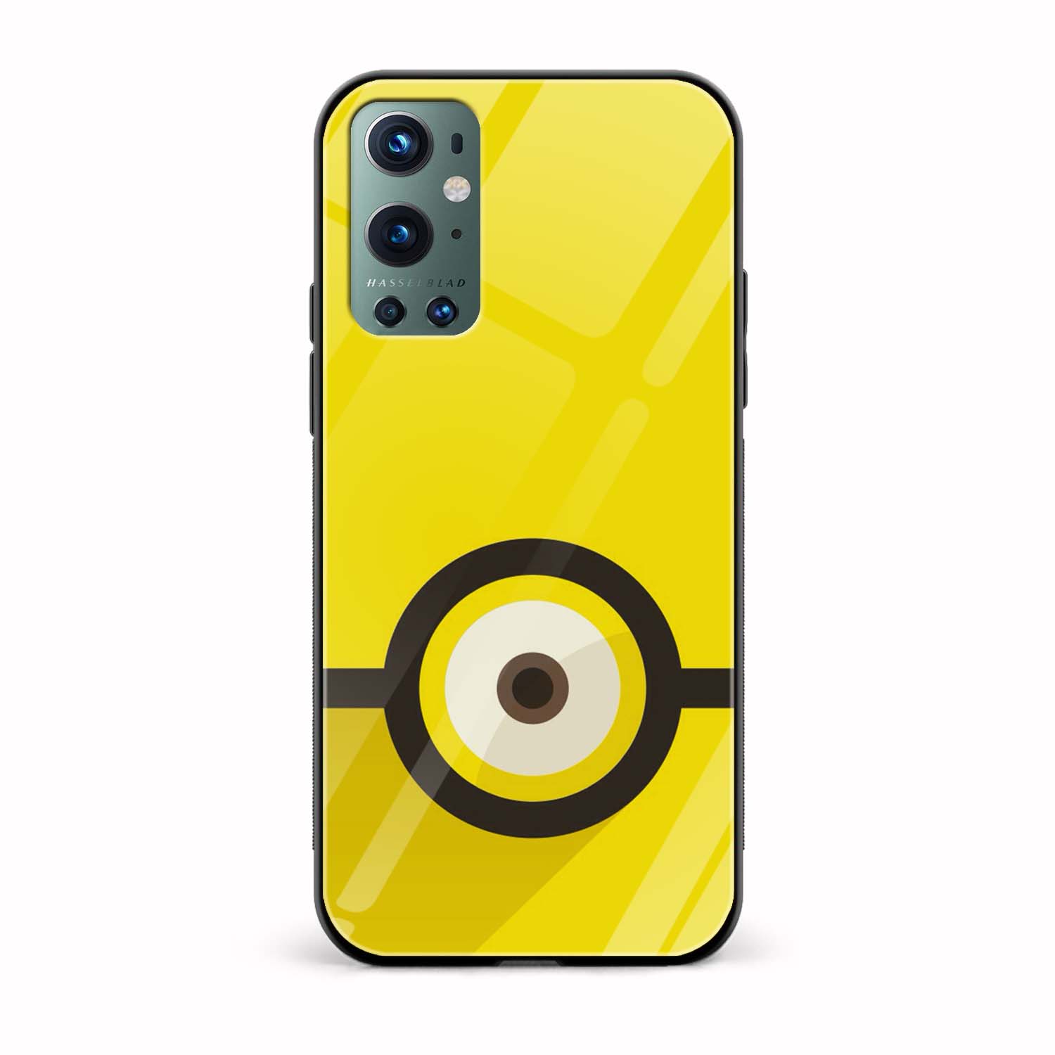 Minion Printed Glass Back Phone Case Minion Printed Glass Back Phone Case - Image 1