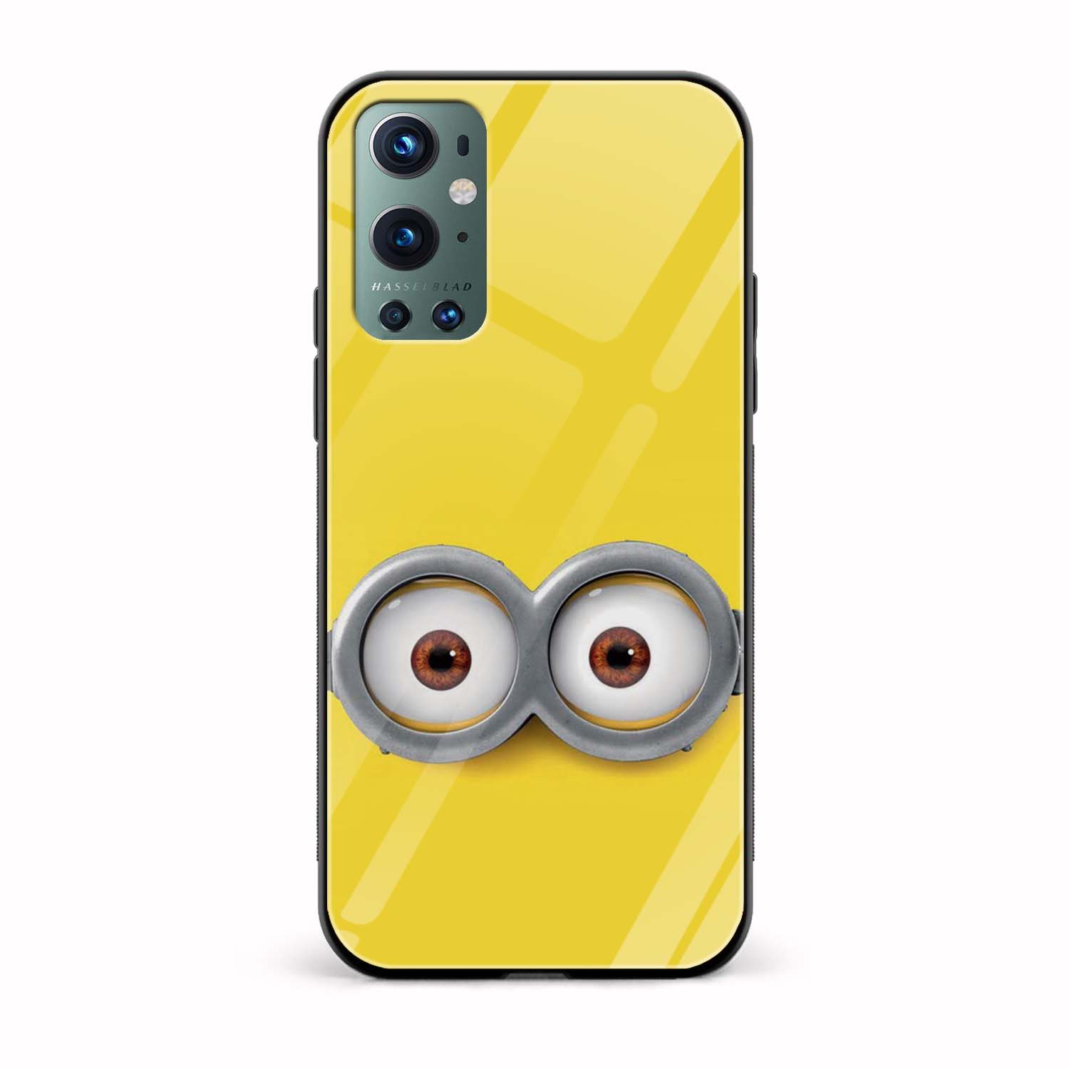 Minion Printed Glass Back Phone Case Minion Printed Glass Back Phone Case - Image 1