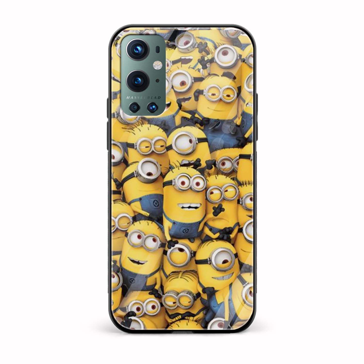 Minion Printed Glass Back Phone Case Minion Printed Glass Back Phone Case - Image 1