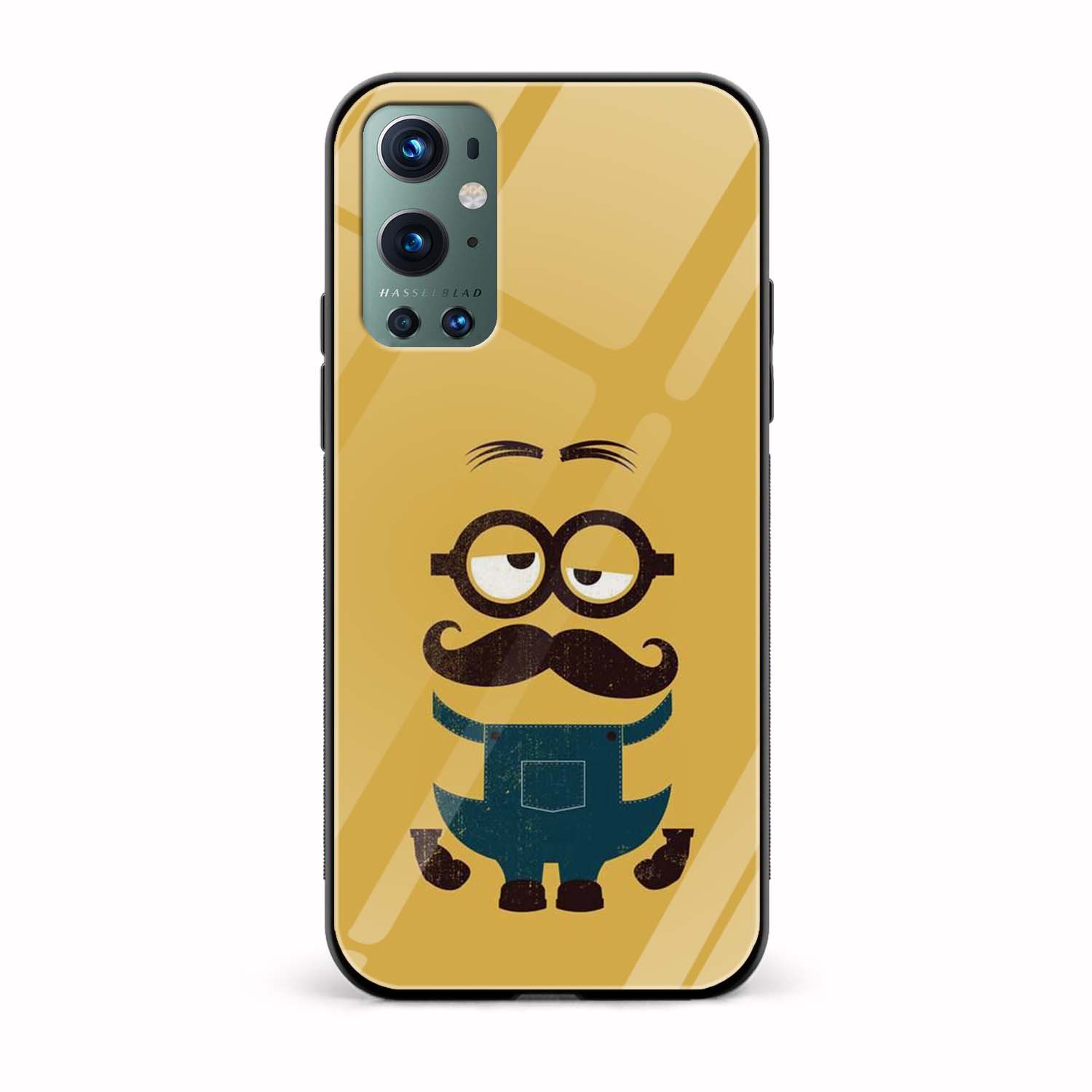Minion Printed Glass Back Phone Case Minion Printed Glass Back Phone Case - Image 1