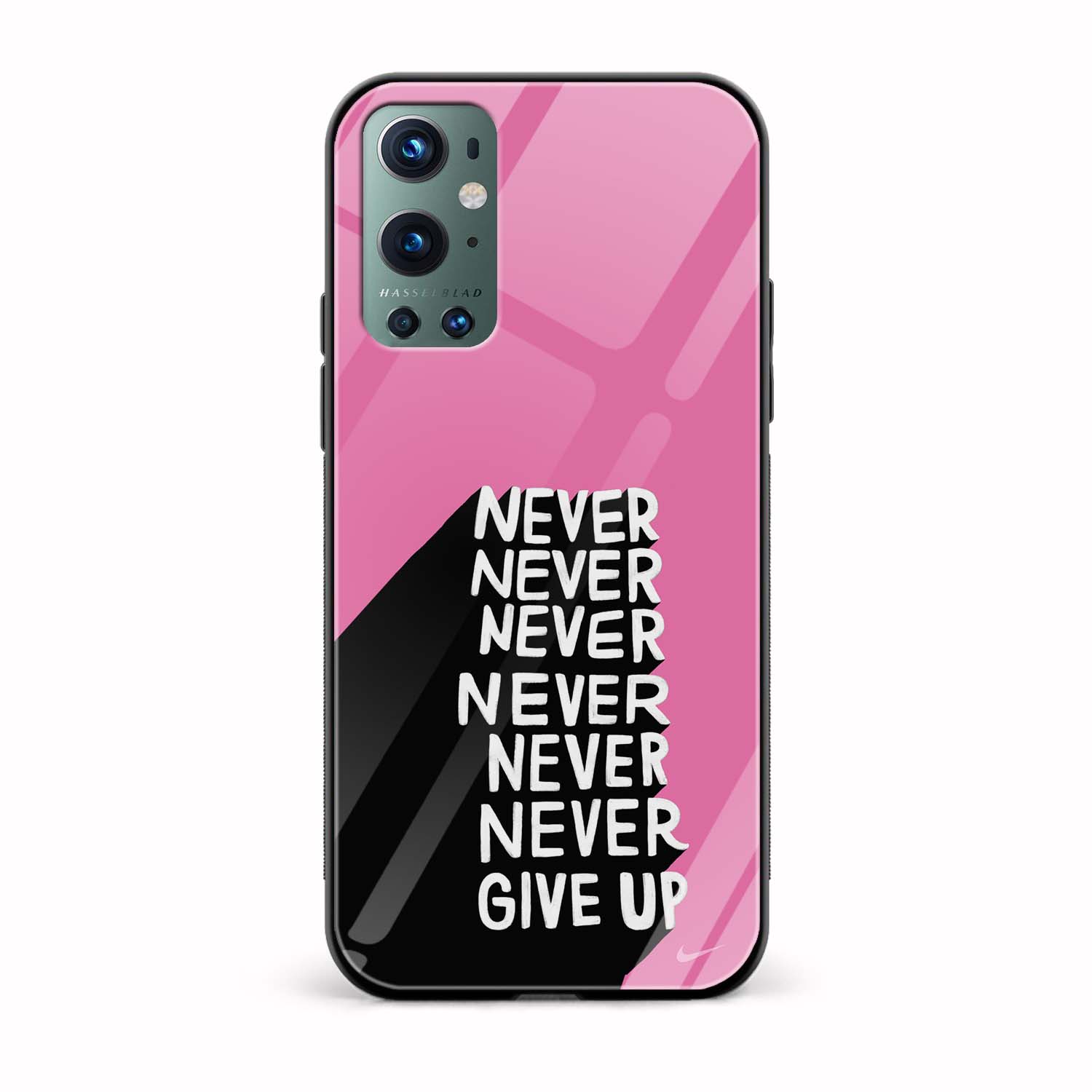 Typography Printed Glass Back Phone Case Typography Printed Glass Back Phone Case - Image 1