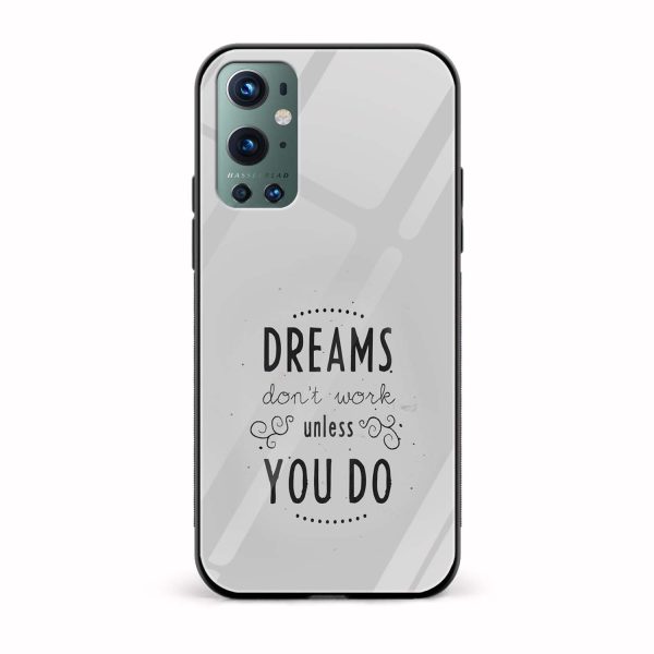 Typography Printed Glass Back Phone Case