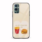 Typography Printed Glass Back Phone Case