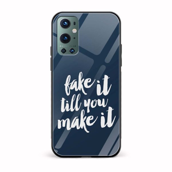 Typography Printed Glass Back Phone Case