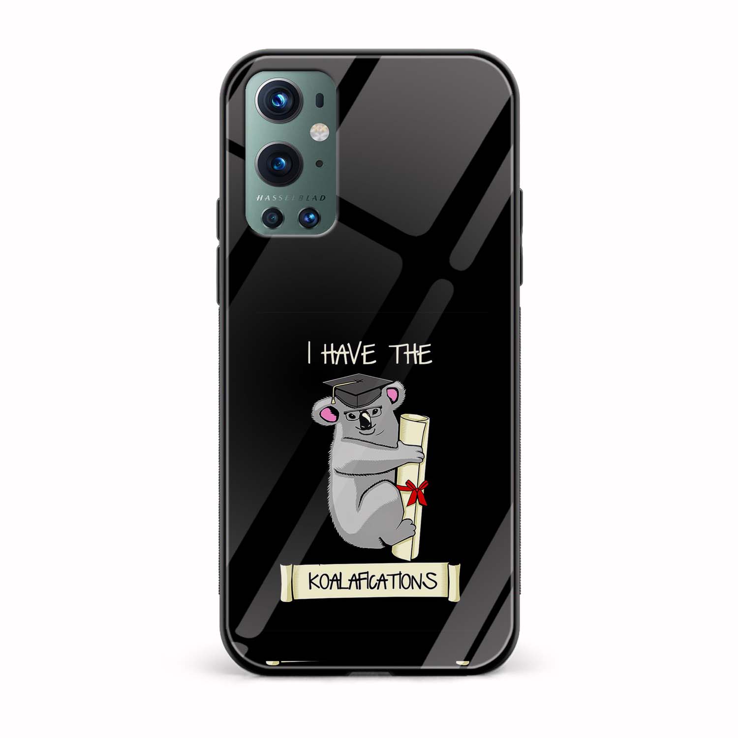 Typography Printed Glass Back Phone Case Typography Printed Glass Back Phone Case - Image 1