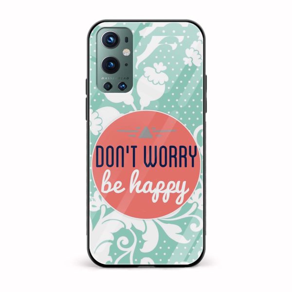 Typography Printed Glass Back Phone Case