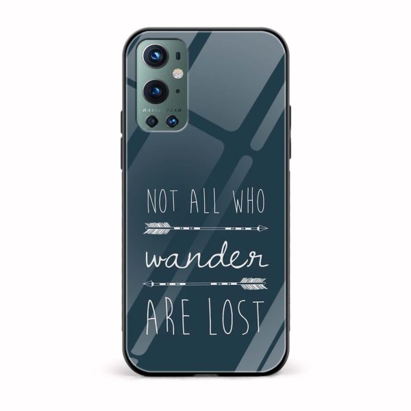 Typography Printed Glass Back Phone Case