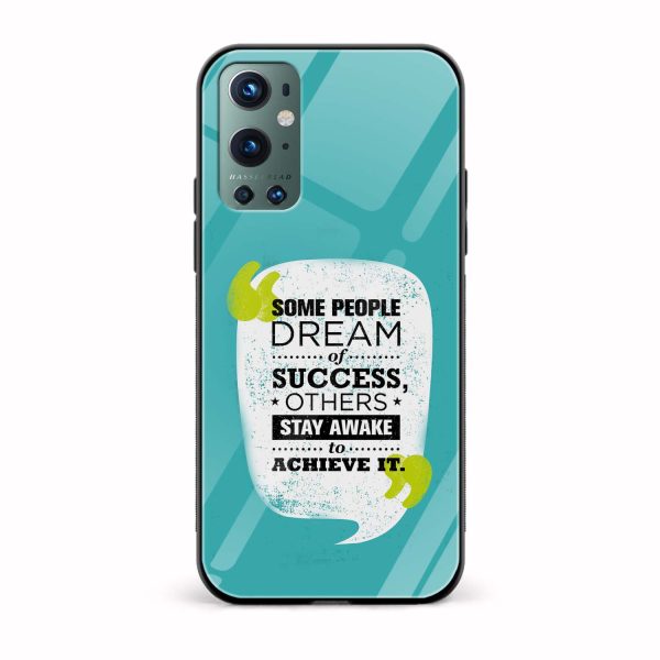 Typography Printed Glass Back Phone Case