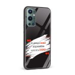 Typography Printed Glass Back Phone Case - Image 2