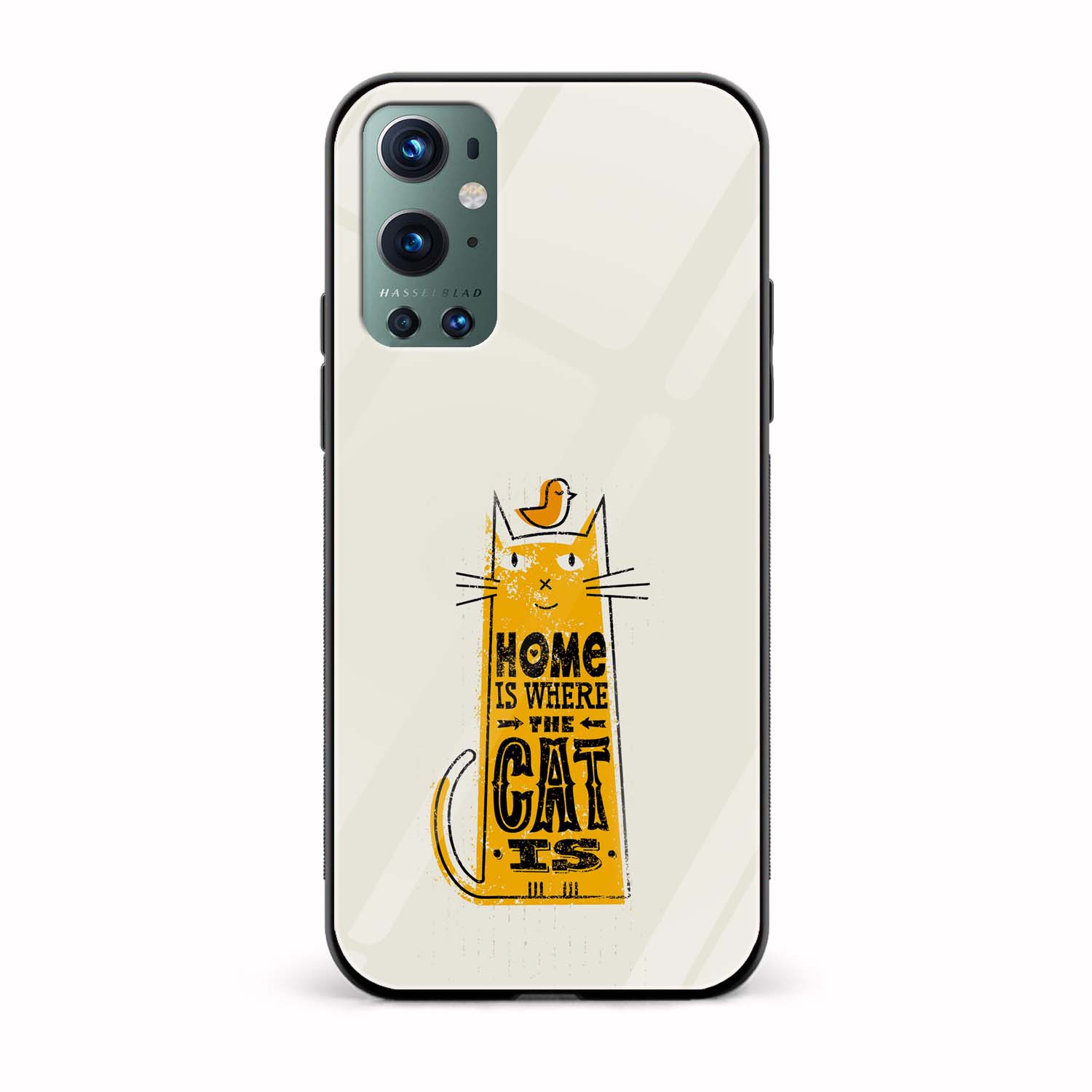 Typography Printed Glass Back Phone Case Typography Printed Glass Back Phone Case - Image 1
