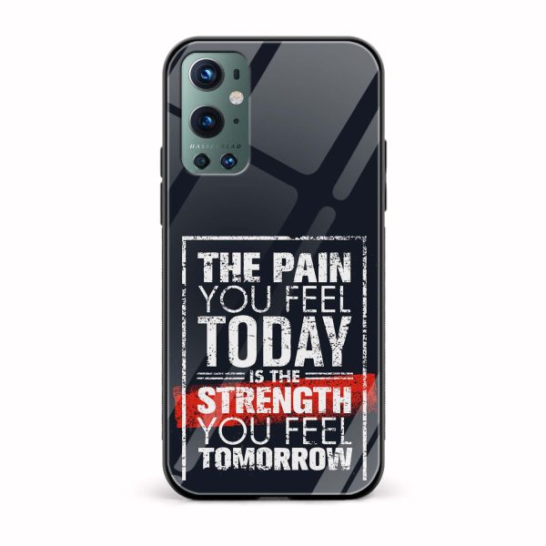Typography Printed Glass Back Phone Case