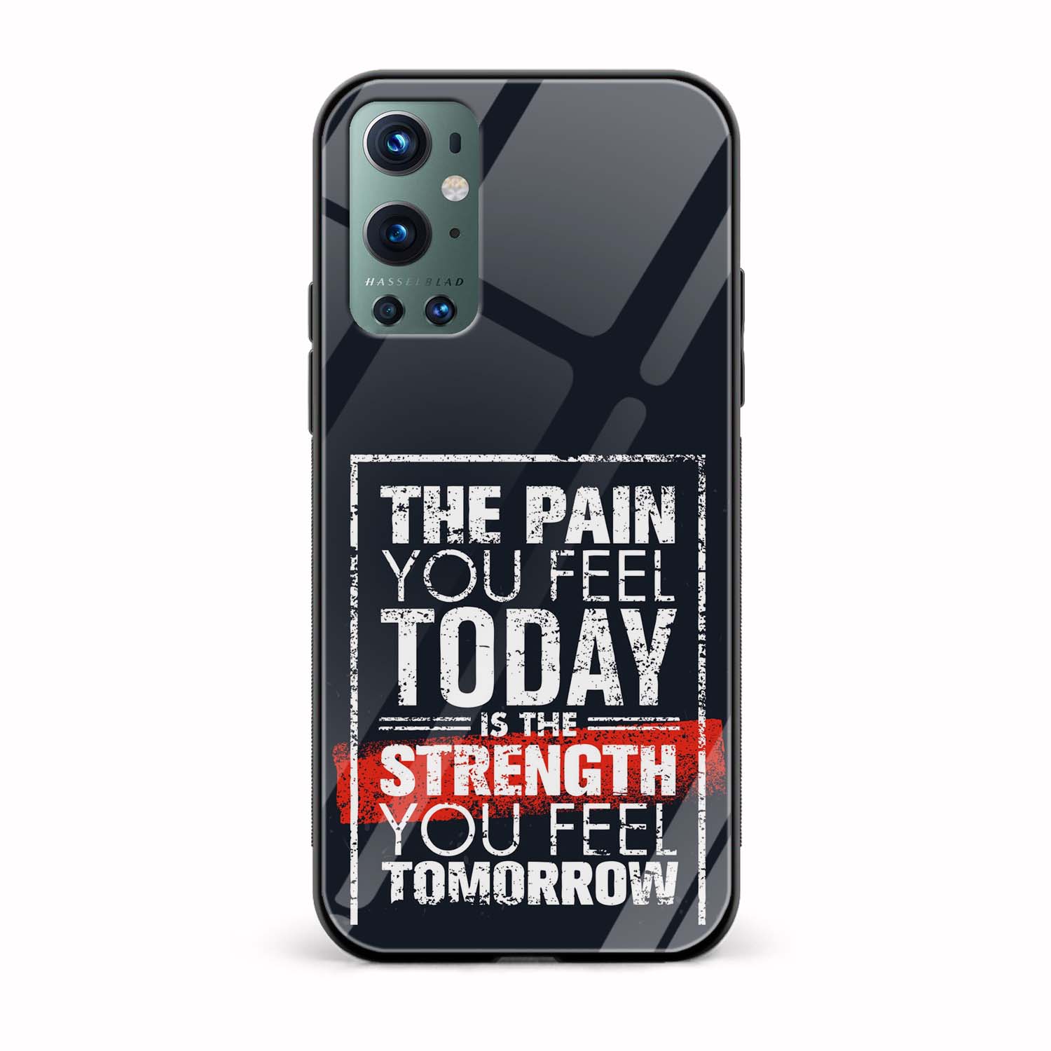 Typography Printed Glass Back Phone Case Typography Printed Glass Back Phone Case - Image 1