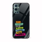 Typography Printed Glass Back Phone Case
