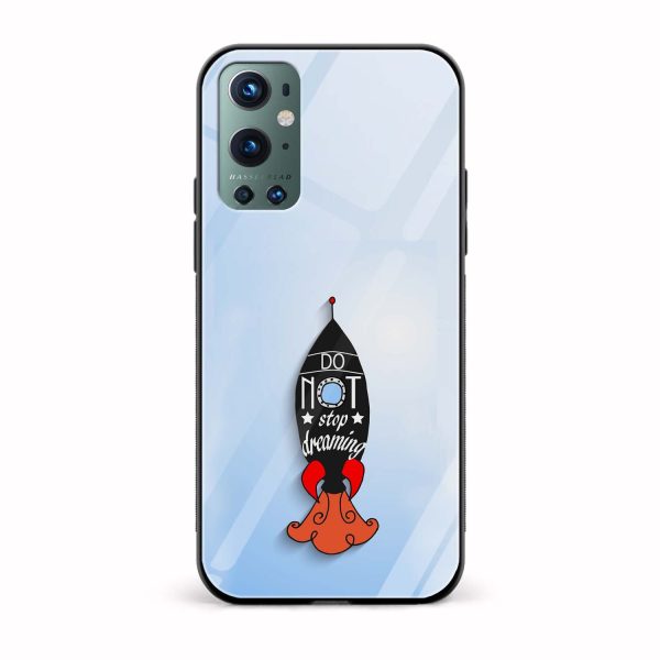 Typography Printed Glass Back Phone Case
