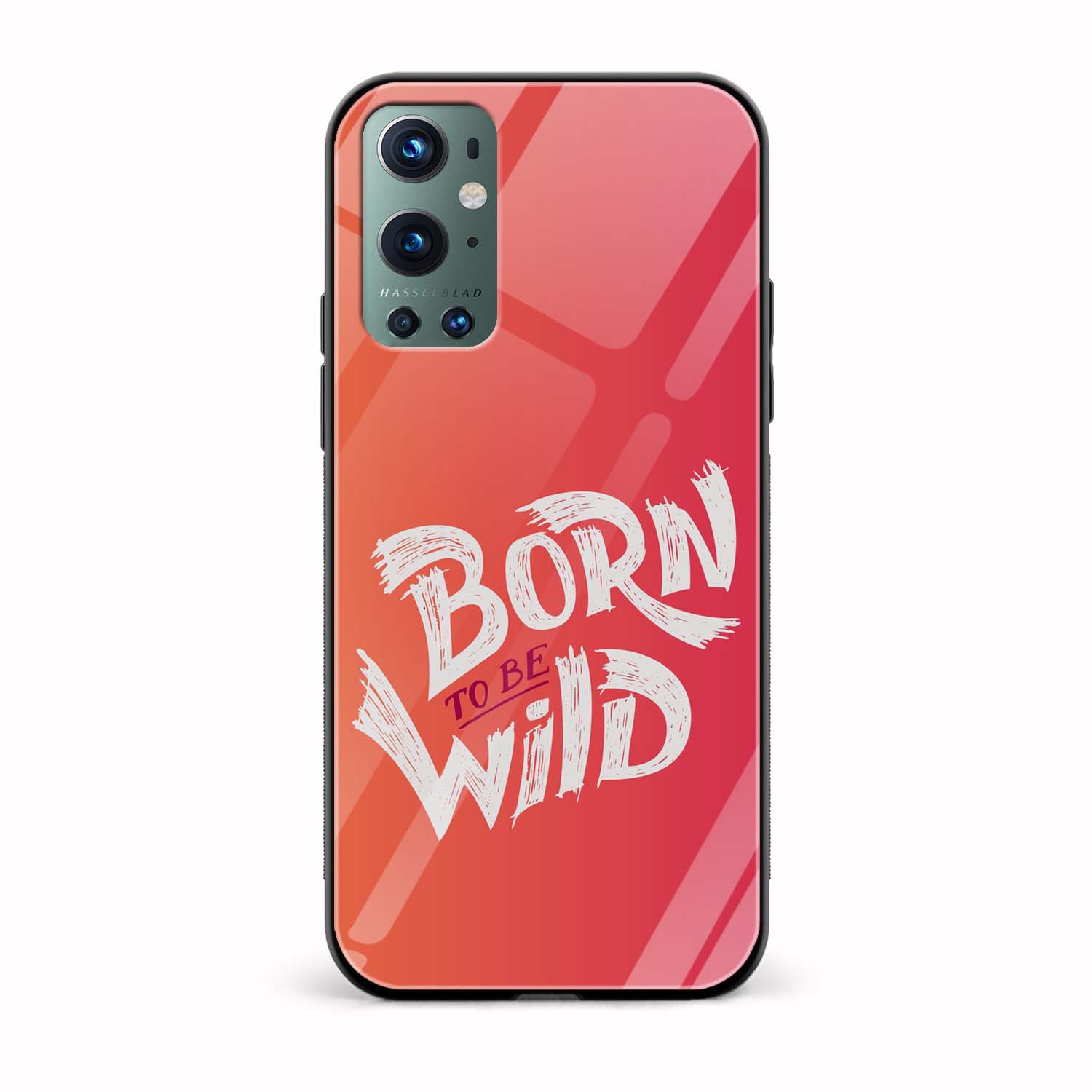 Typography Printed Glass Back Phone Case Typography Printed Glass Back Phone Case - Image 1