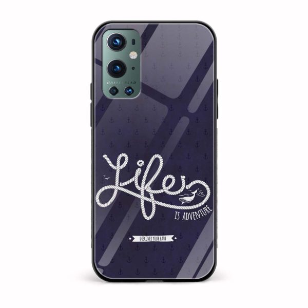Typography Printed Glass Back Phone Case