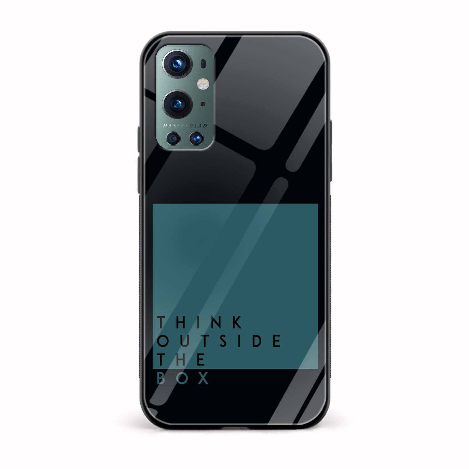 Typography Printed Glass Back Phone Case Typography Printed Glass Back Phone Case - Image 1