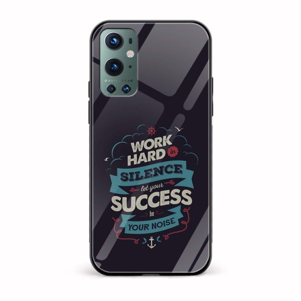 Typography Printed Glass Back Phone Case